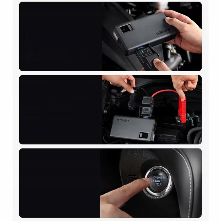 UGREEN Power Bank 12000mAh Car Jump Starter - شاحن بطاريات سياره 12000 ملي امبير من يوكرين