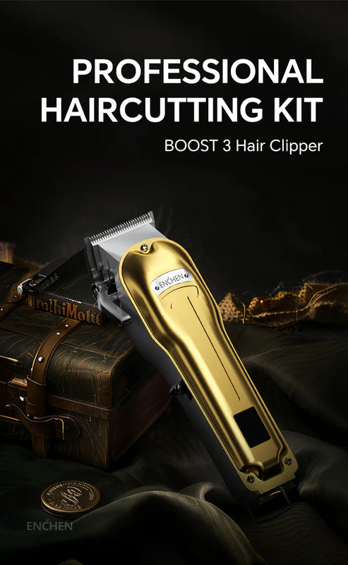 ENCHEN BOOST 3 HAIR CLIPPER METAL COVER - ماكنة حلاقة مع شاشة رقمية من انشين