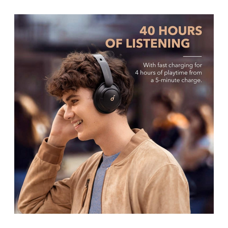 Anker Soundcore Life Q30 Black - سماعات بلوتوث هيدسيت من انكر اسود