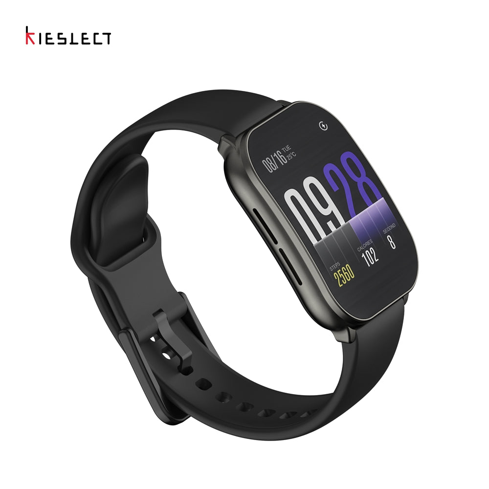 Kieslect Smart Calling Watch Balancs Pro Black with AMOLED Display +Aod - ساعة ذكية مع ميزة المكالمات من كيسليكت
