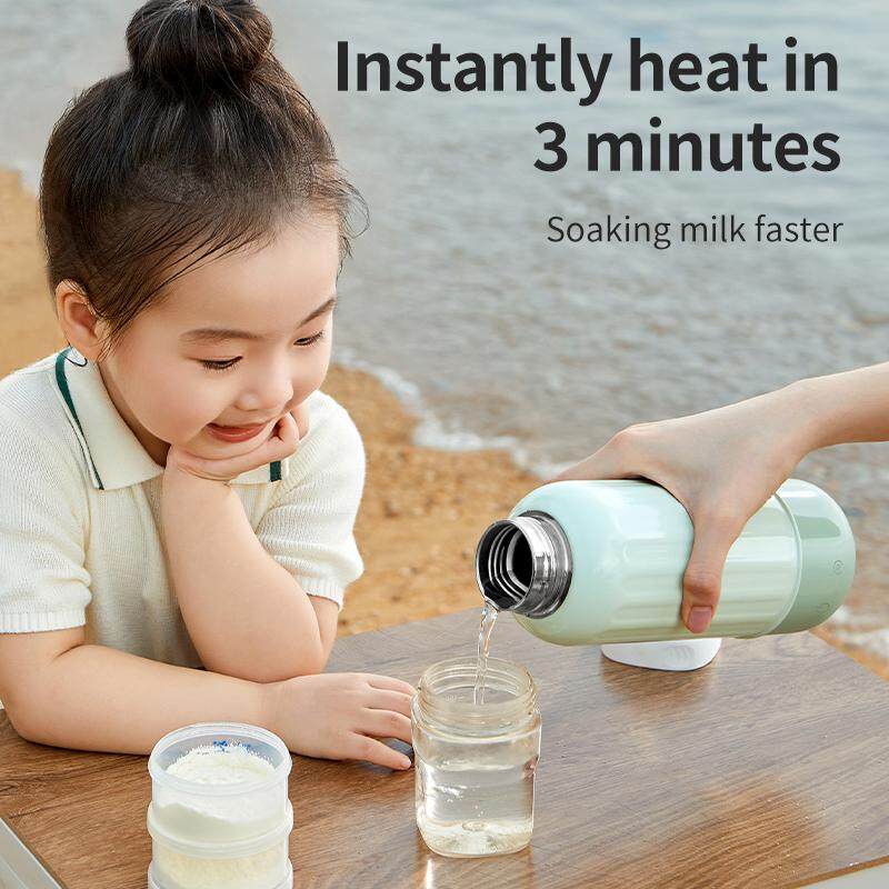 MODONG WIRELESS PORTABLE BABY MILK THERMOS MIXER - جهاز تحضير وتسخين حليب الاطفال الذكي المحمول بسعة 500 مل