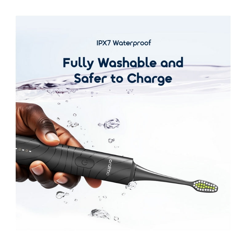 Oraimo Magnisonic Sonic Power Electric Toothbrush - فرشاة اسنان ذكية من اورايمو اسود