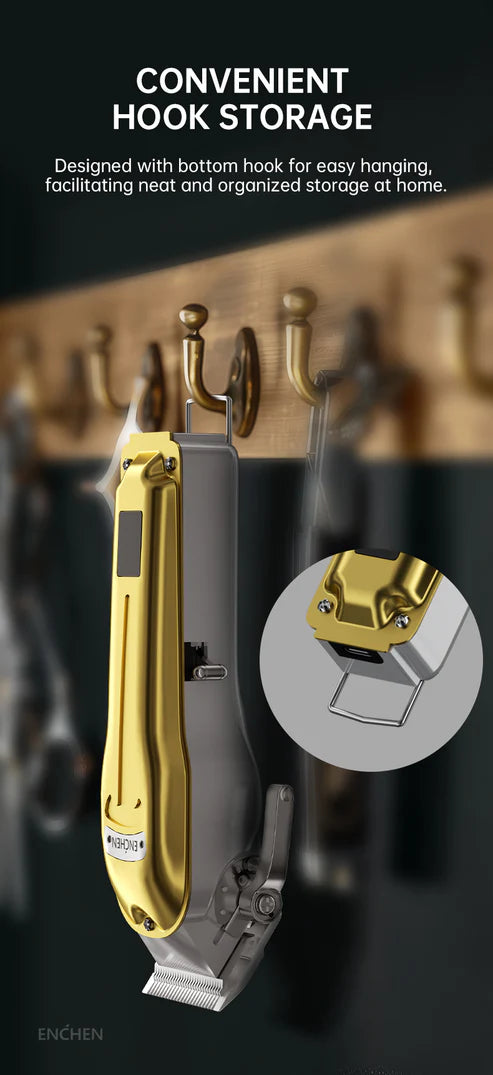ENCHEN BOOST 3 HAIR CLIPPER METAL COVER - ماكنة حلاقة مع شاشة رقمية من انشين