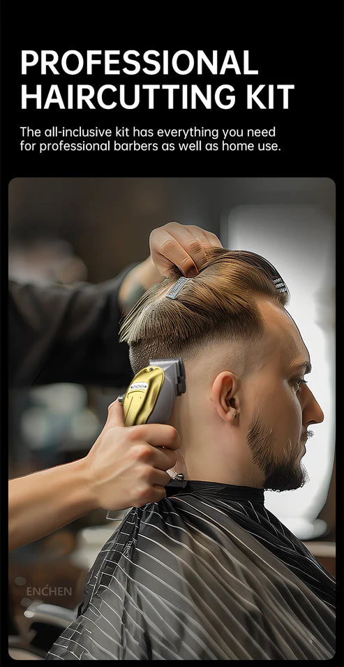 ENCHEN BOOST 3 HAIR CLIPPER METAL COVER - ماكنة حلاقة مع شاشة رقمية من انشين