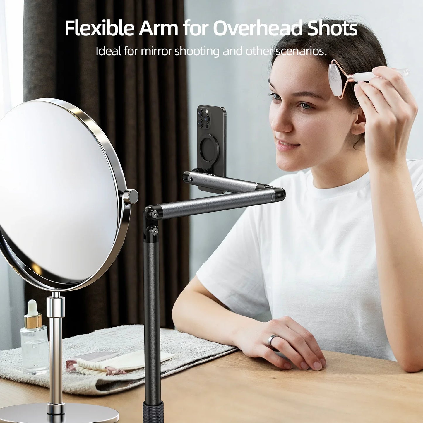 TELESIN mobile video/live shooting magnetic floor stand - ستاند ارضي مغناطيسي للهاتف لتصوير الفيديو والبث المباشر من تيليسن