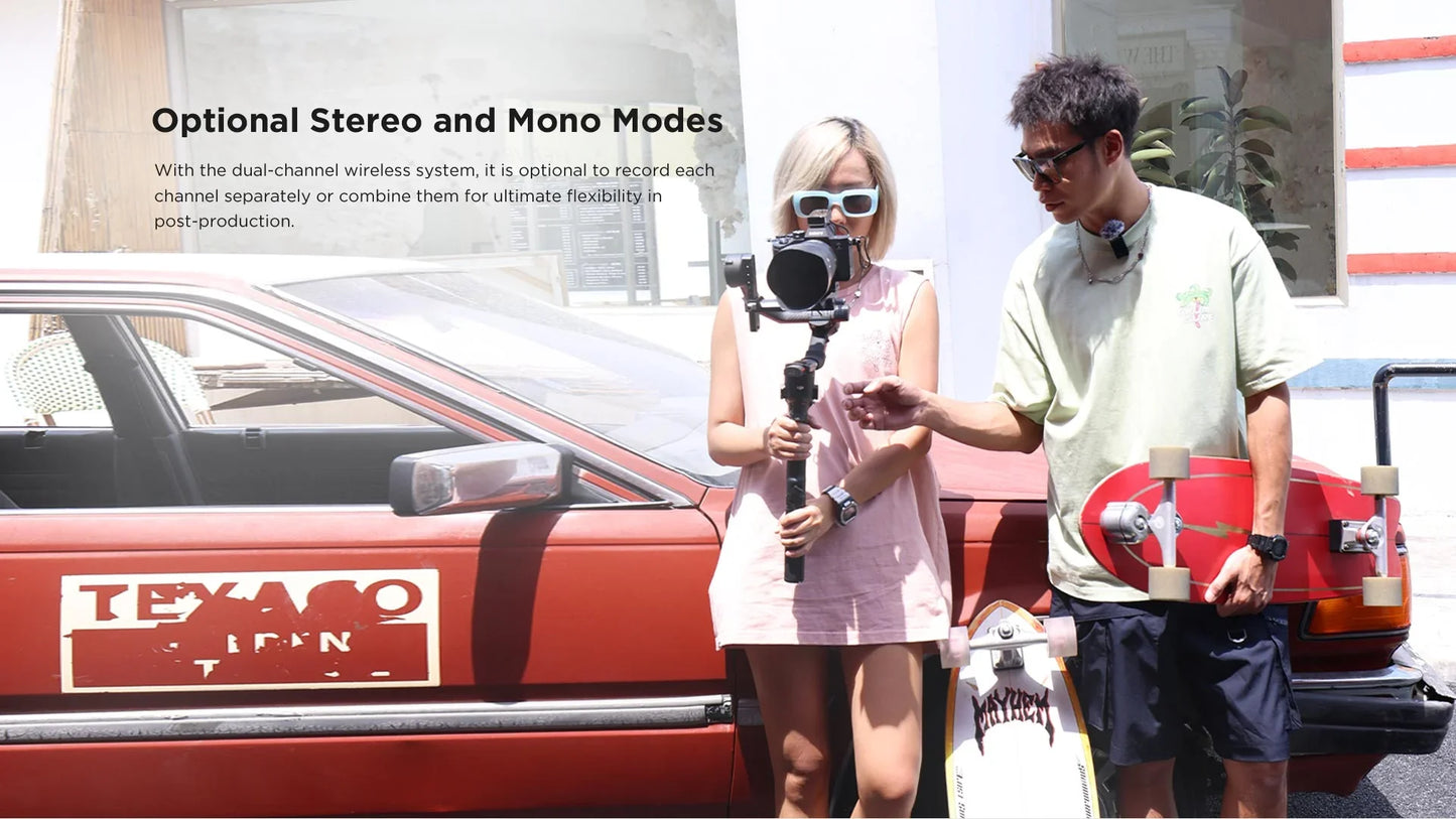 BOYA BY-XM6-S1 Mini 2.4GHz Wireless Lavalier Microphone - نك مايك لاسلكي للكاميرات بتردد 2.4 جيجا هرتز من بويا