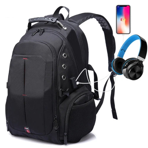 BANGE Multi-Compartment Backpack 1905 Black - حقيبة ظهر متعددة الجيوب بسعة 40 لتر من بانجي اسود