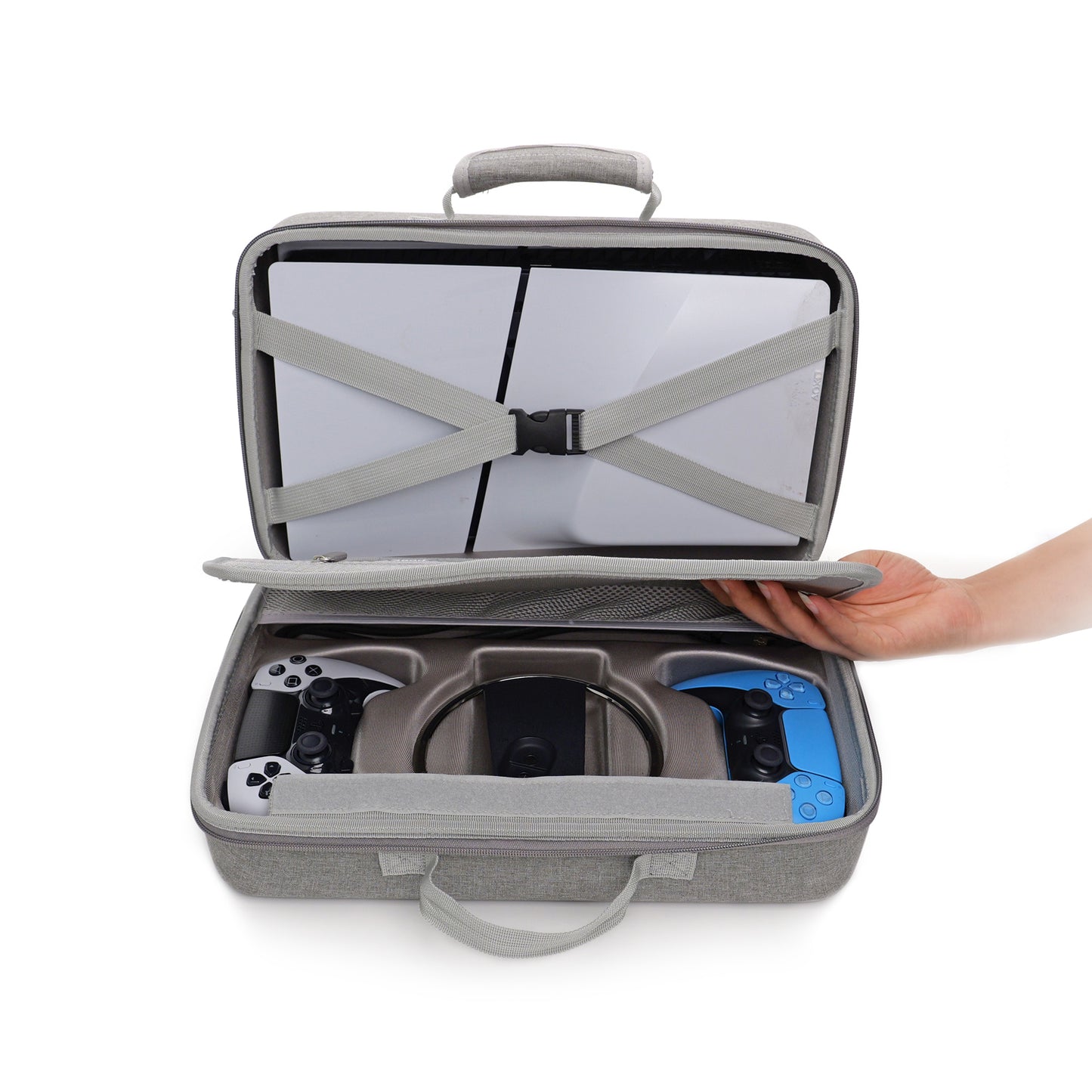 STORAGE CASE FOR P-5 SLIM - حقيبة تخزين بلايستيشن 5 سليم مع ستاند وقاعدة شحن