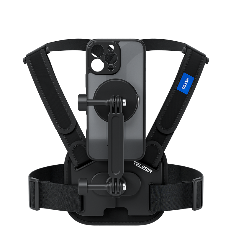 TELESIN MOBILE SPORTS CHEST STRAP 16 PRO MAX
ستاند تصوير للصدر متوافق مع الايفون 16 برو ماكس من تيلسن
