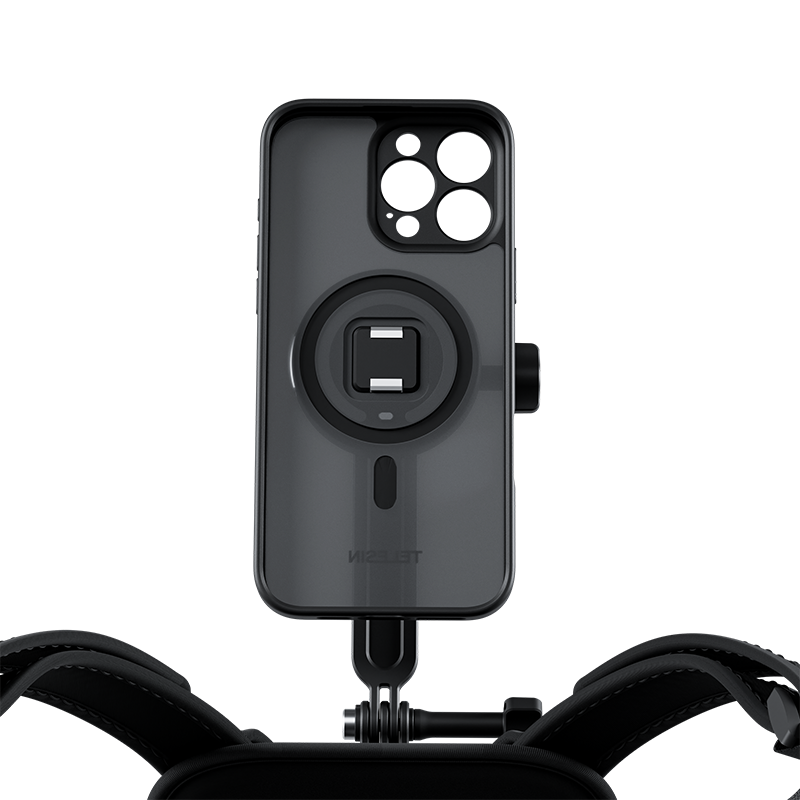 TELESIN MOBILE SPORTS CHEST STRAP 16 PRO MAX
ستاند تصوير للصدر متوافق مع الايفون 16 برو ماكس من تيلسن