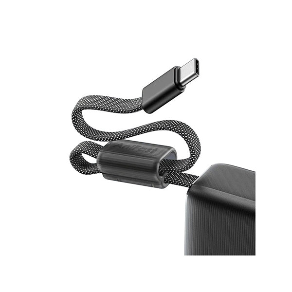 Oraimo POBA OPB-7103C PowerBank 10K 22.5W GRAPHITE BLACK - باوربنك 10000 ملي امبير 22.5 واط مع كيبل تايب سي مدمج وشاشة رقمية من اورايمو