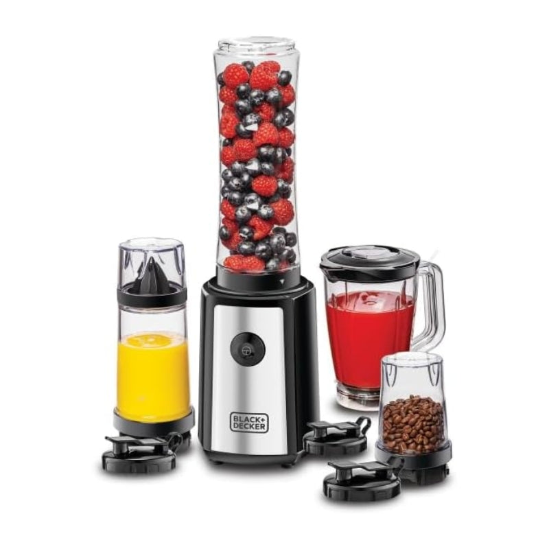 Black&Decker SBX300BCG-B5 300W Sports Blender with Citrus and Grin - خلاط رياضي 300 واط 16 قطعة من بلاك اند ديكر