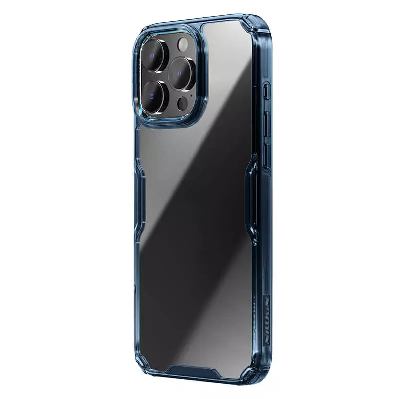 Nillkin Nature TPU Pro Case for Apple iPhone 16 Pro Max Blue - كفر ايفون 16 برو ماكس من نيلكين ازرق