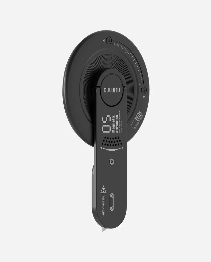 AULUMU G05 AIR 5-IN-1 MAGNETIC PHONE KICKSTAND BLACK - ستاند ماك سيف 5 في 1 من اولومو اسود
