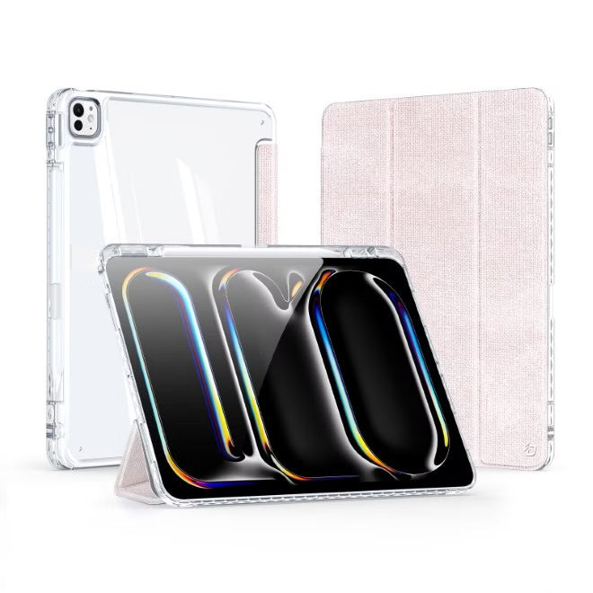 UNID BOOK CASE FOR IPAD PRO 13 2024 PINK - كفر ايباد برو 13 2024 وردي