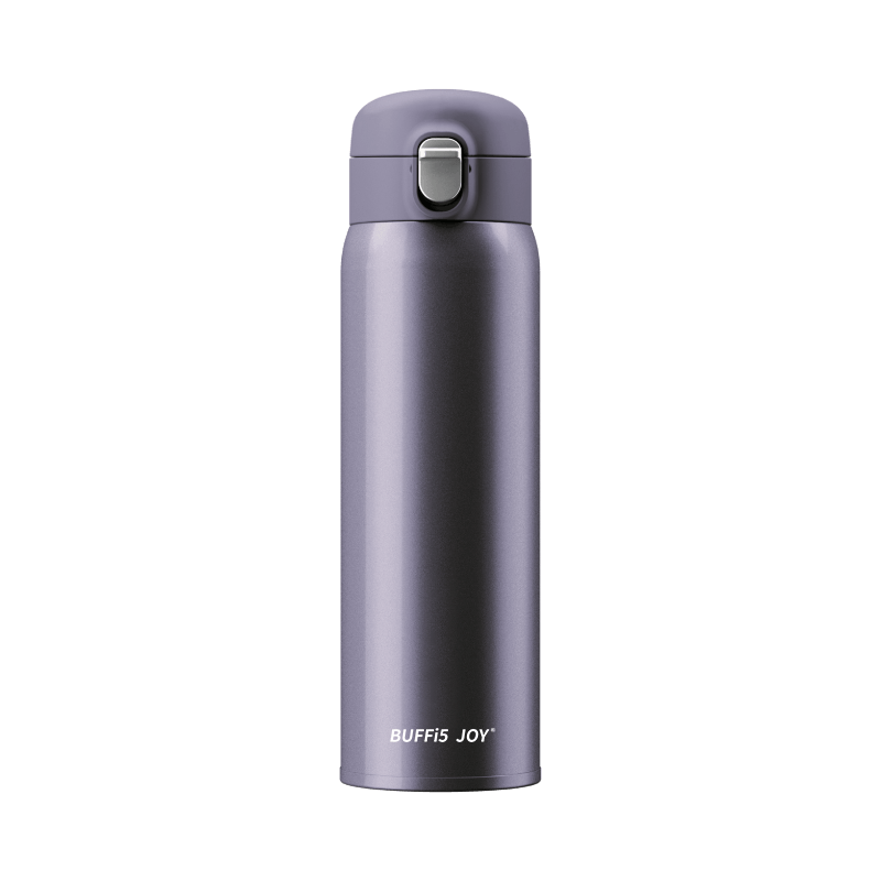 BUFFI5 JOY ONE-TOUCH PORTABLE THERMOS CUP 480ML STARRY SILVER - كوب السفر الحراري 480 مل فضي