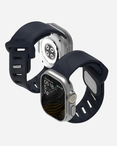 AULUMU A02 Offbeat Sport Band for Apple Watch 42-49MM Dark Blue - سير ساعات ابل رياضي مقاس 42-49 مم من اولومو ازرق داكن