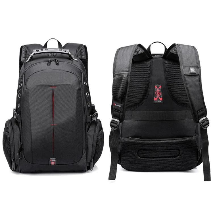 BANGE Multi-Compartment Backpack 1905 Black - حقيبة ظهر متعددة الجيوب بسعة 40 لتر من بانجي اسود
