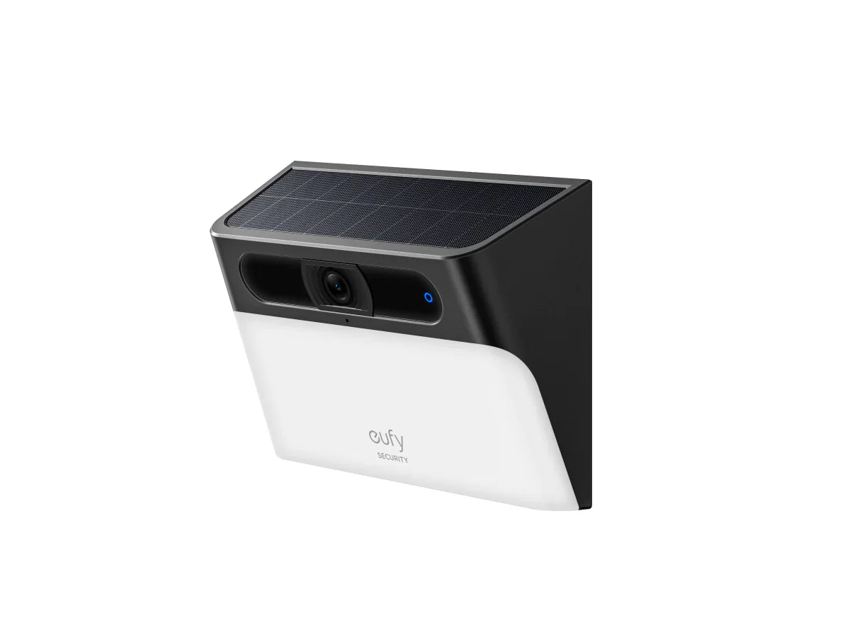 Anker Eufy Security Solar Wall Ligh CAM S120 BLACK - كاميرا مراقبة خارجية تعمل بالطاقة الشمسية مع مصباح حائط بالطاقة الشمسية وخالية من متاعب الشحن من انكر