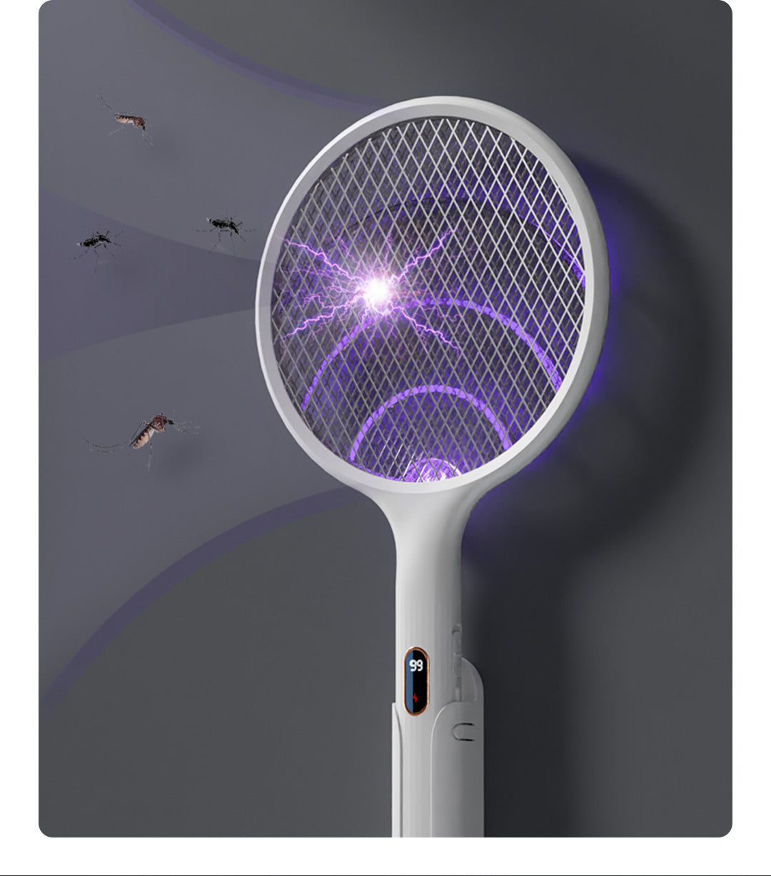 ZERO E3 DUAL MOSQUITO SWATTER SMART DIGITAL DISPLAY - مضرب بعوض كهربائي ذكي ثنائي الوظيفة بشاشة رقمية