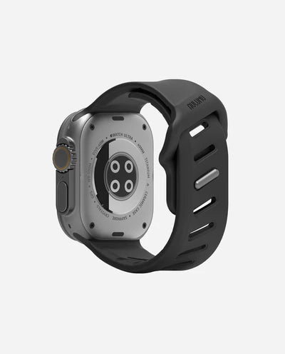 AULUMU A02 Offbeat Sport Band for Apple Watch 42-49MM BLACK - سير ساعات ابل رياضي مقاس 42-49 مم من اولومو اسود