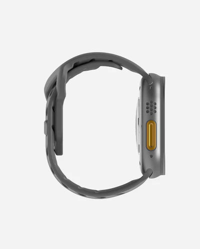 AULUMU A02 Offbeat Sport Band for Apple Watch 42-49MM GRAY - سير ساعات ابل رياضي مطاط مقاس 42-49 مم من اولومو رمادي