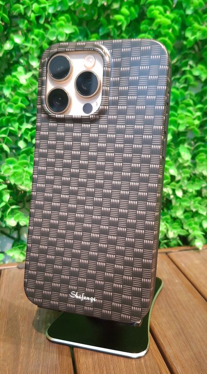 SHEFANGE CASE FOR IPHONE 15 PRO MAX GRAY- كفر شيفانج للايفون 15 برو ماكس