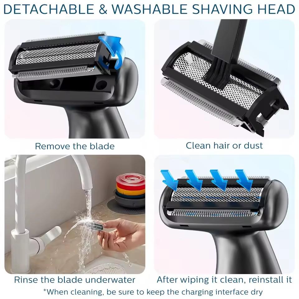ENCHEN A1 HAIR REMOVAL SHAVER (FOIL SHAVER HEAD) - ماكنة حلاقة مع شاشة رقمية من انشين