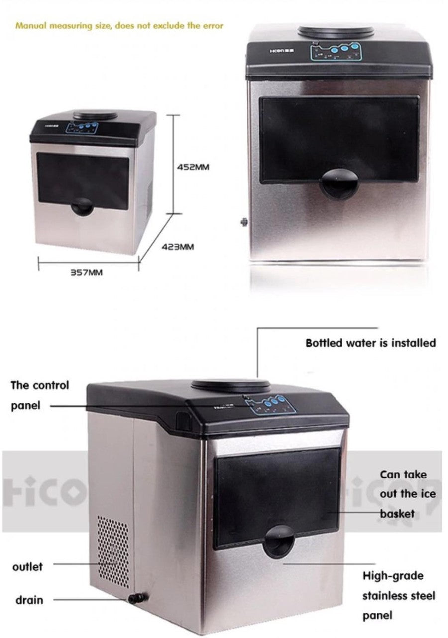 HICONE ICE MAKER 25K WITH WATER TAP - براد مياه وماكنة صنع الثلج 25 كجم من هايكون