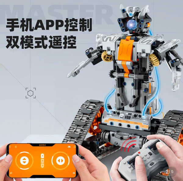 4in1 programming remote control blocks - لعبة الروبوت الالي 672 قطعه 4 في 1 من شاومي