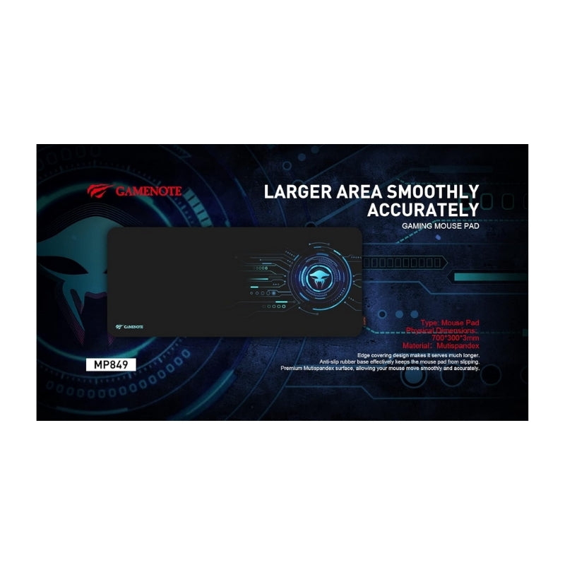 Havit MP849 Mousepad 700*300*3mm black+blue - ماوس باد من هافيت