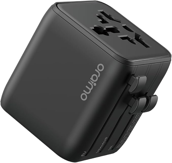 Oraimo 2500W High Power, Dual Fuses, Portable Global Plug - شاحن السفر العالمي 2500 واط من اورايمو