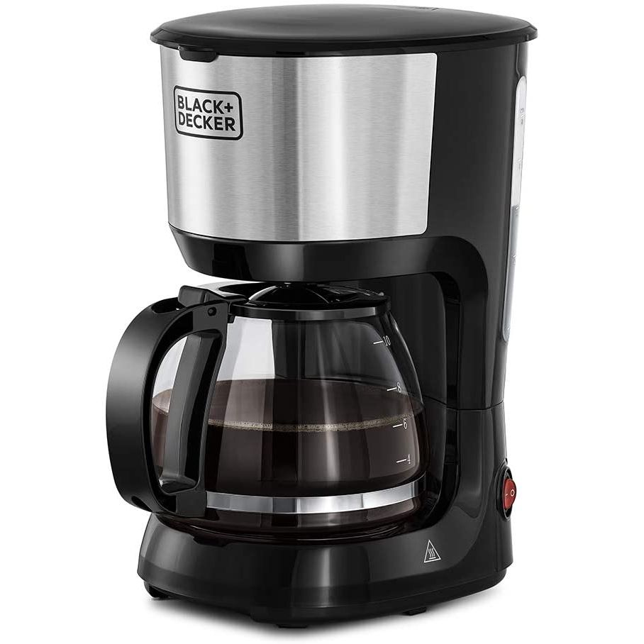 Black&Decker DCM750S-B5 10 cup Coffee maker 750W black/silver - ماكنة تحضير القهوة بسعة 1.25 لتر 750 واط من بلاك اند ديكر