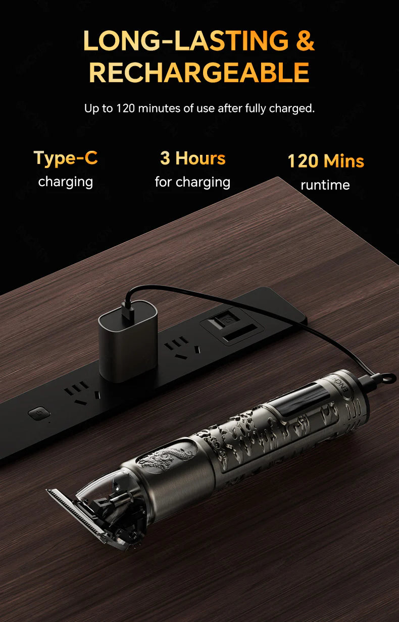ENCHEN GOLDSTONE 1 HAIR TRIMMER - ماكنة حلاقة متعددة الاستخدامات مع شاشة رقمية من انشين