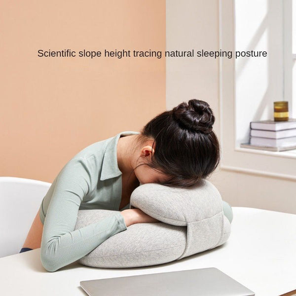 8H Nap pillow Grey - وسادة النوم العميق ذات الشكل الهلالي 8H