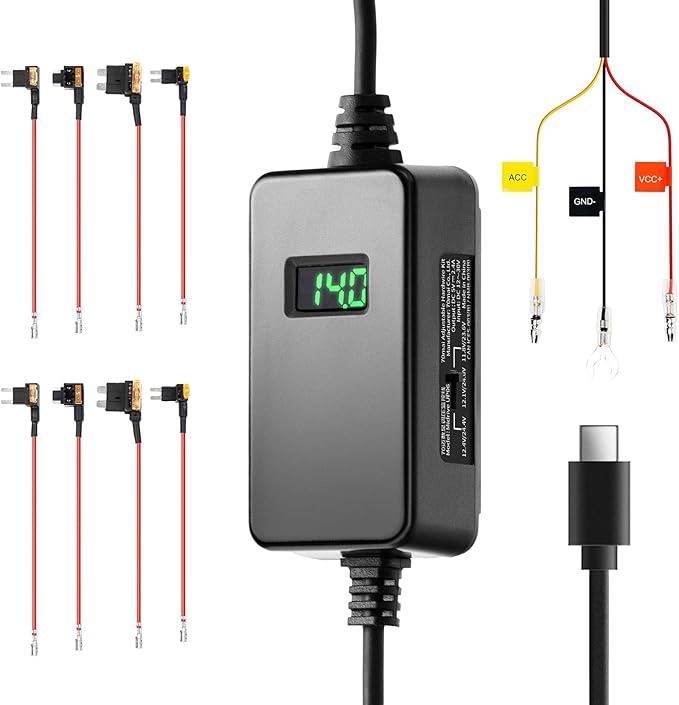 70mai HARDWARE KIT UP06- كيبل تايب سي لكامرات السيارات للعمل 24 ساعة