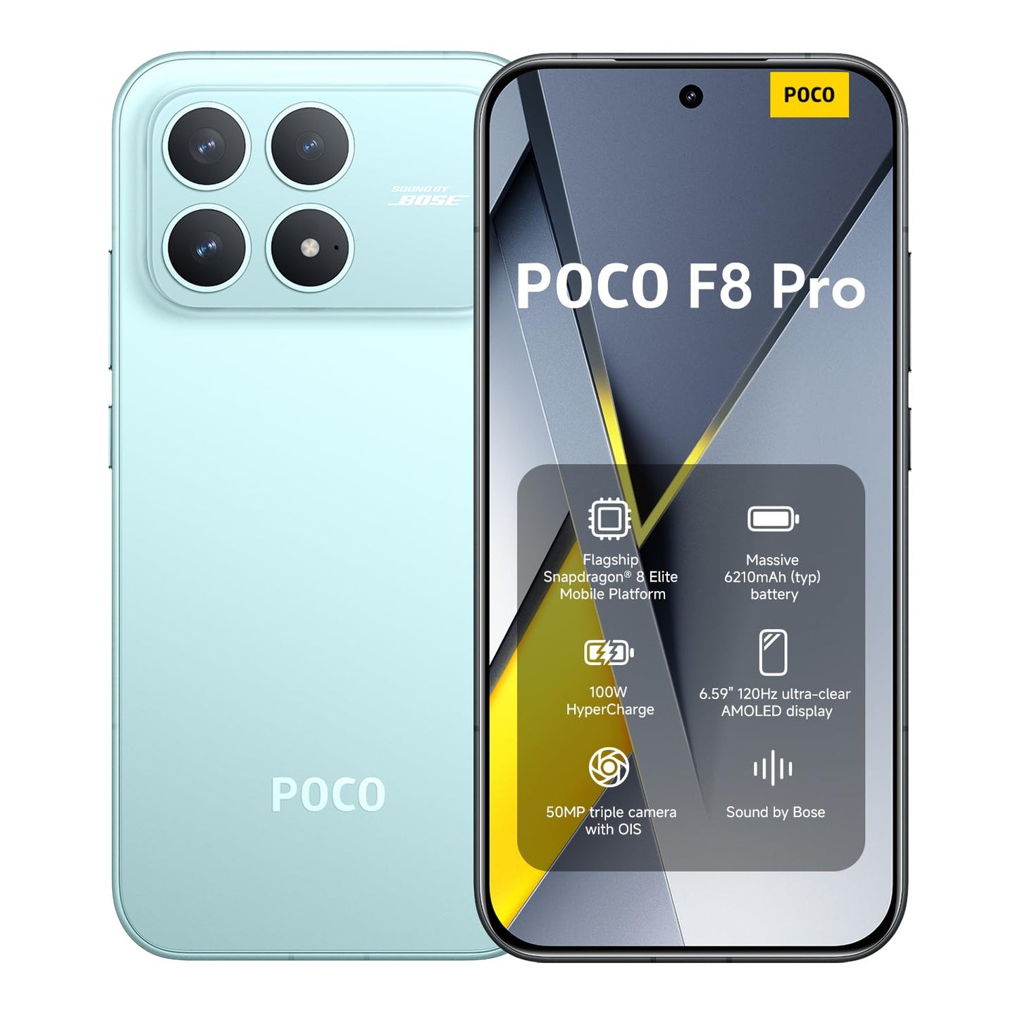 POCO F8 Pro 12/512 GB Blue - بوكو اف 8 برو 512/12 جيجابايت ازرق