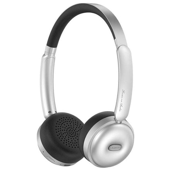 Havit H616BT Vintage Bluetooth headphone Silver&Black - سماعات هيدسيت بلوتوث من هافيت سلفر