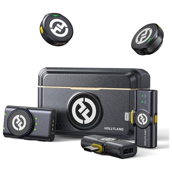 Hollyland Lark M2 Wireless Microphone combo - نك مايك لاسلكي احترافي لصناعة المحتوى والتصوير من هولي لاند