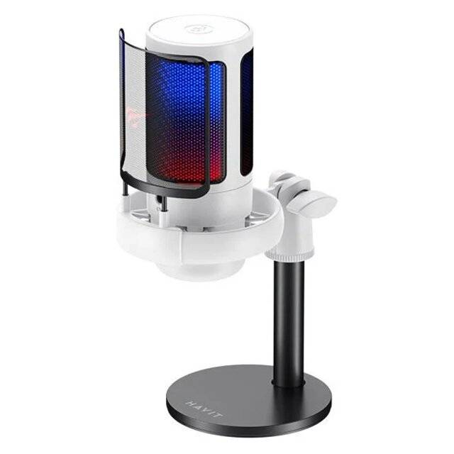 Havit GK50 Live microphone white - مايكروفون من هافيت ابيض
