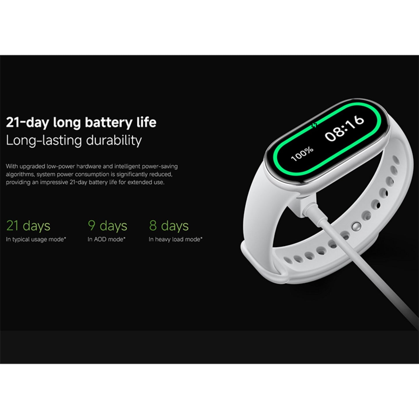 Xiaomi Smart Band 10 Glacier Silver - سوار ذكي من شاومي فضي