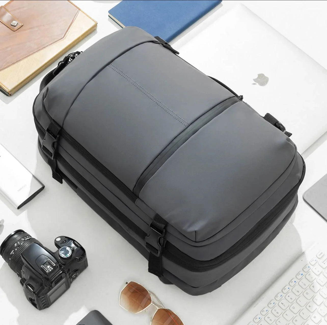 Youpin TANJIEZHE Large Capacity Backpack Travel Waterproof Gray - حقيبة ظهر ذات سعة كبيرة 25-30 لتر ضد الماء من شاومي