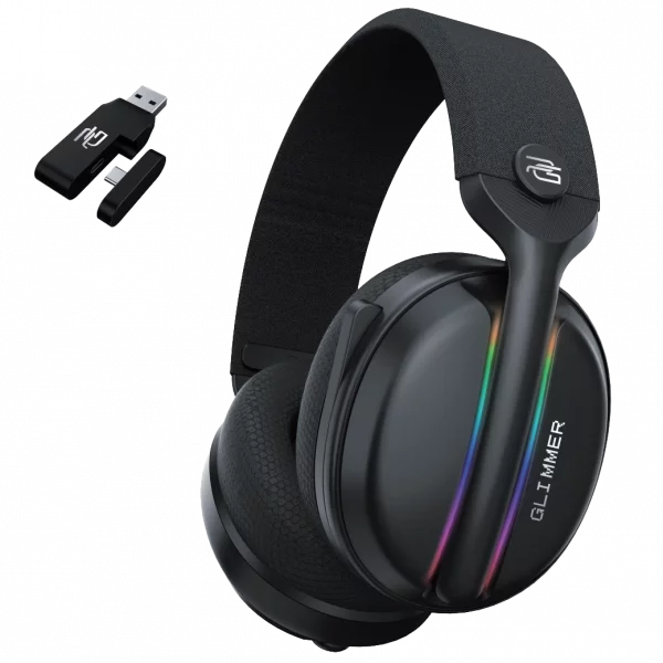 Proove Wireless Headset Gaming Glimmer black - سماعات هيدسيت لاسلكية للالعاب من بروف اسود