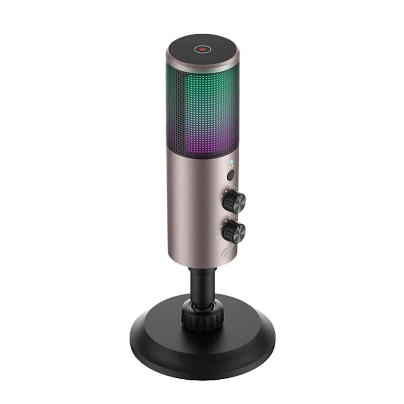 Havit GK61 Live microphone Black + ochre - مايكروفون سلكي من هافيت اسود