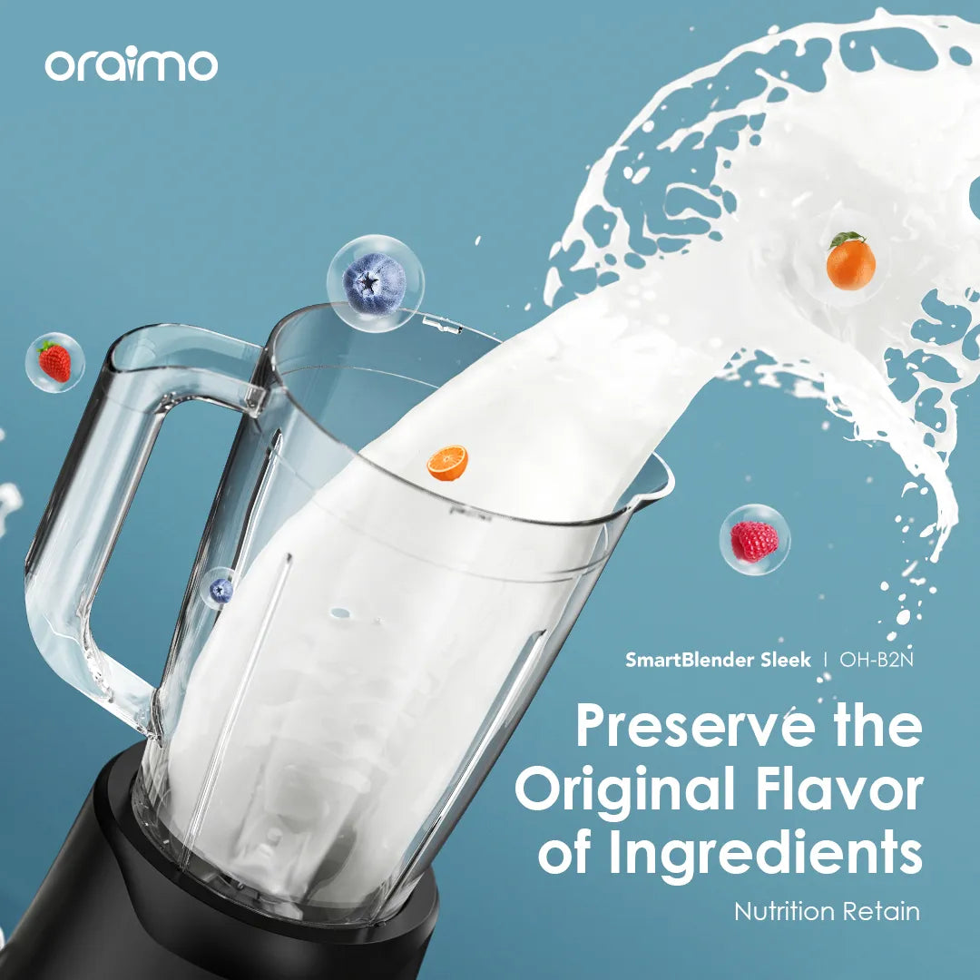 Oraimo SmartBlender Sleek 1.5L 2 Speeds Blender - خلاط كهربائي 1.5 لتر مع مطحنة من اورايمو