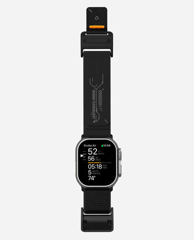 AULUMU A11 Mag Buckle Slim Band for Apple Watch 42-49MM BLACK - سير ساعات ابل مقاس 42-49 مم من اولومو اسود