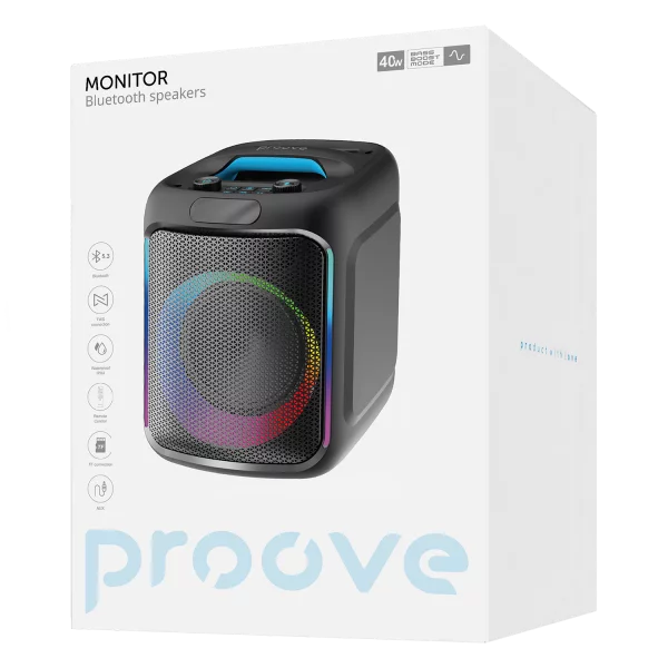 Proove Portable Speaker Monitor 40W black - سبيكر 40 واط من برووف اسود