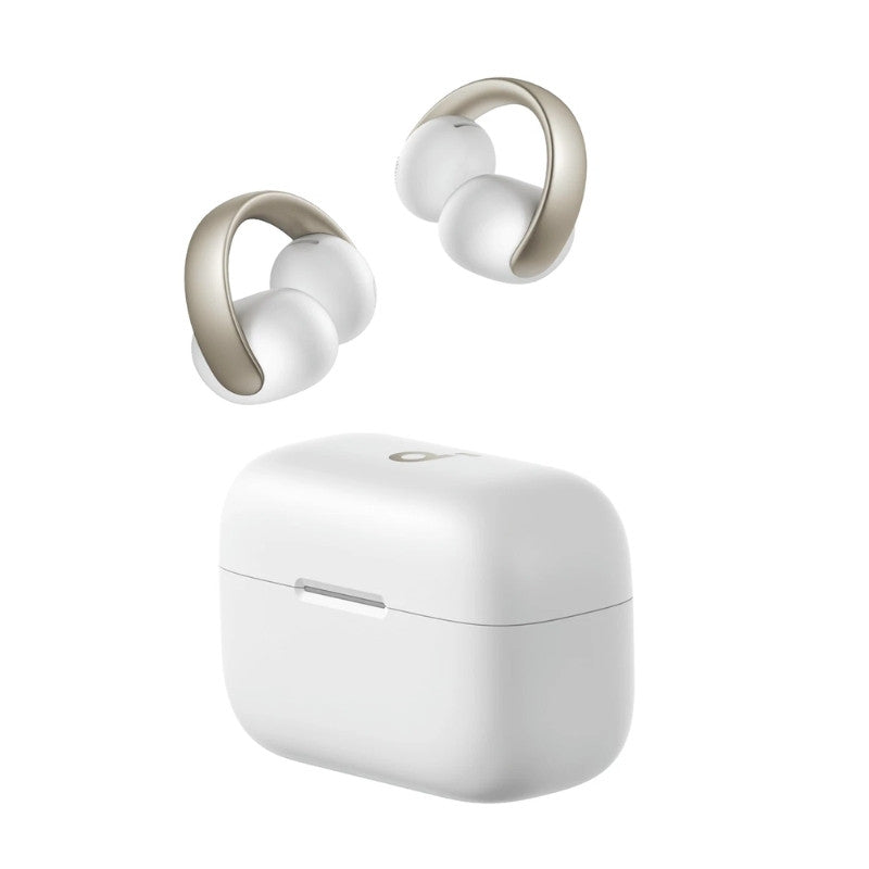 Anker Soundcore AeroClip Open-Ear Earbuds White - سماعات بلوتوث ايرو كليب من انكر ابيض