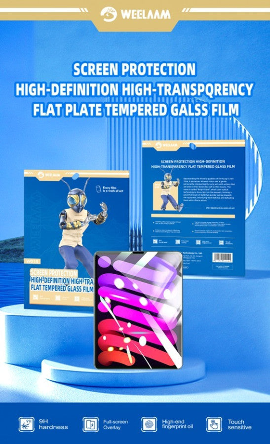 WEELAAM Screen protector Ipad 10.2 - لاصق شاشة شفاف لايباد 10.2 من ويلام