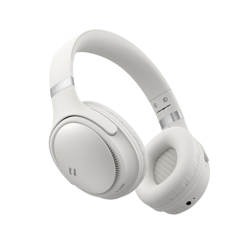 Havit H630BT Bluetooth headphone type-c port Beige - سماعات هيدسيت لاسليكة من هافيت بيجي
